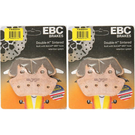 EBC Double H Sit Metal Brake Pad FA400HH (2 packs -2 rotors)