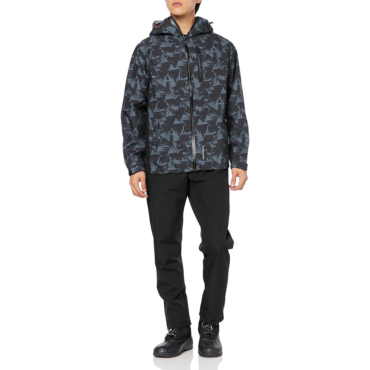 [A.D.One] Men's Rain Wear, Waterproof, Sports, Top and Bottom Set, Jacket, Pants, Stretch, Lightweight, Water Resistant ST-404, Long Sleeve, Commuting to Work, School, Bicycle, Mountain Climbing, Fishing, Outdoors, Heavy Rain, Bike Touring