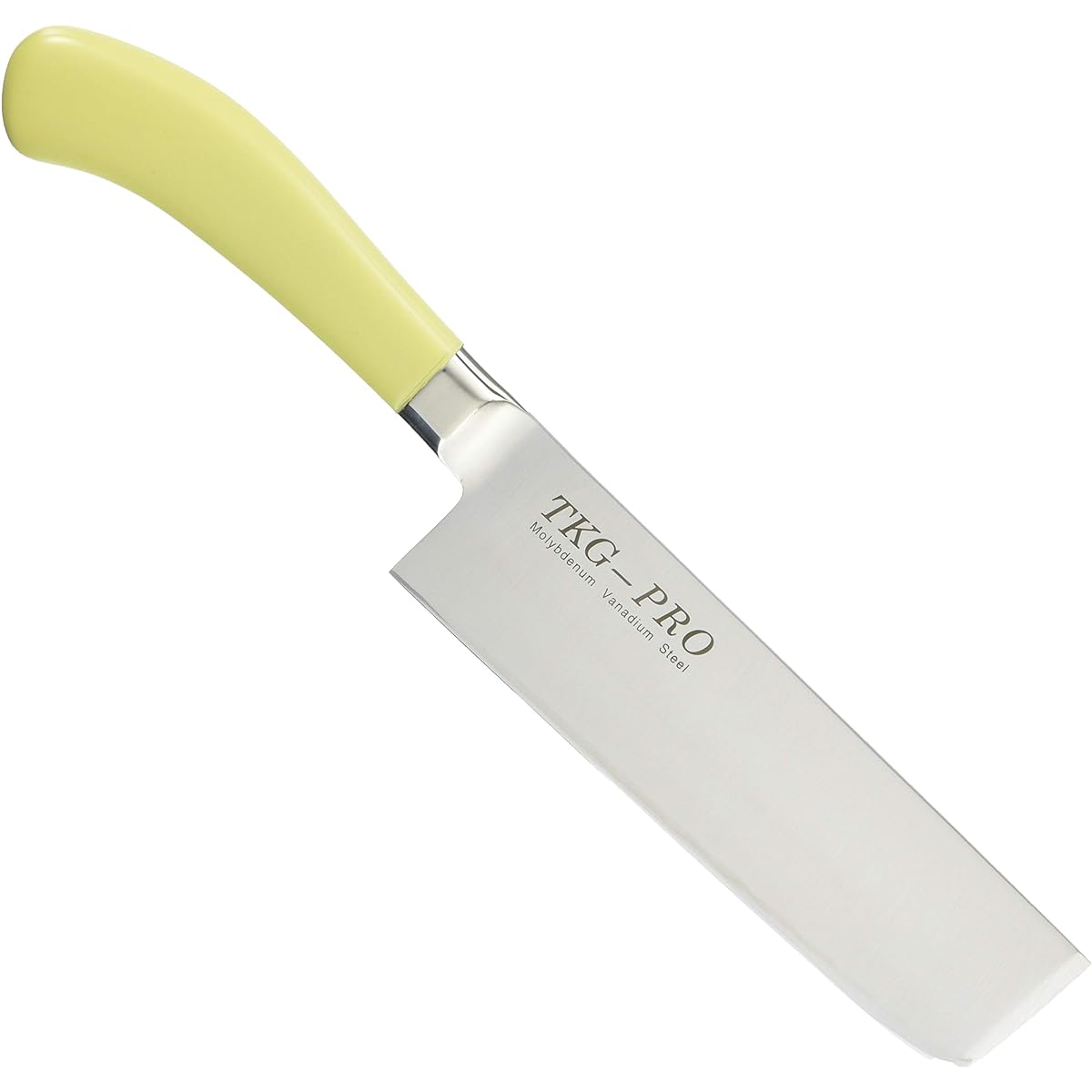Endo Shoji Commercial TKG TKG-PRO Antibacterial Color Knife Nakiri Knife 18cm Yellow Molybdenum Vanadium Steel Made in Japan ATK458