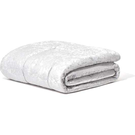 Francfranc [Online Shop Only] Jacquard Damask Kotatsu Futon Rectangle 240 x 190cm Light Gray