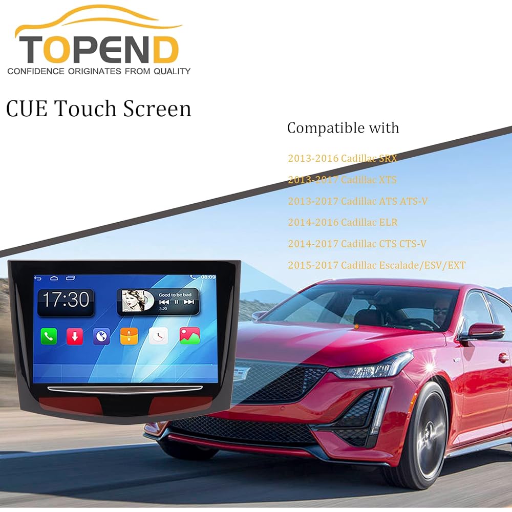 CTS CUE Touch Screen-CUE Touch Screen Display Tector Exchange Parts Number 20867046 22912609 2013-2017 Cadillac ATS Escalade XTS SRX CTS CTS-V compatible (with free trim removal tool)