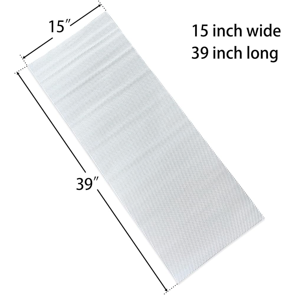 PEASTORM Exhaust Heat Shield Embossed Muffler Aluminum Heat Shield Muffler Exhaust Lap 15 inch x 39 inches