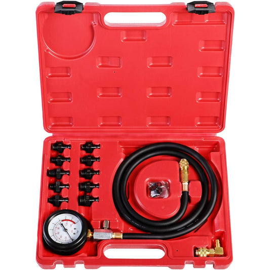 N / A YSTOOL Oil Pressure Tester Kit Professional Oil Pressure Gauge Tool Engine Diagnosis Test Hose Adapter and Carry Case ATV Truck 0-140PSI use