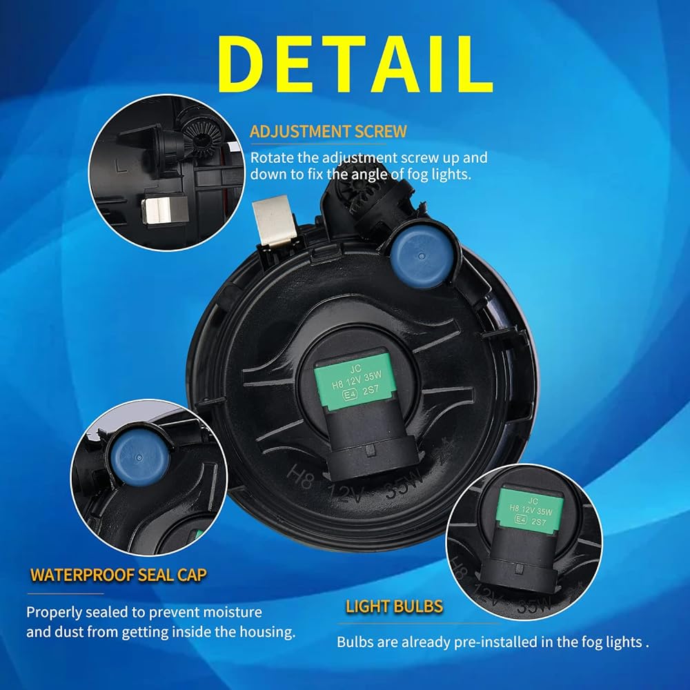 TUZILLA Fog Lamp BMW X1 F48 F49 2016-2019 X2 F39 2018-2021 X3 F25 2011-2017 Adaptive Head Lamp X4 F26 2015-2018 X5 F15 2014-2012015 X6 F16 2015 1 Pair Clear