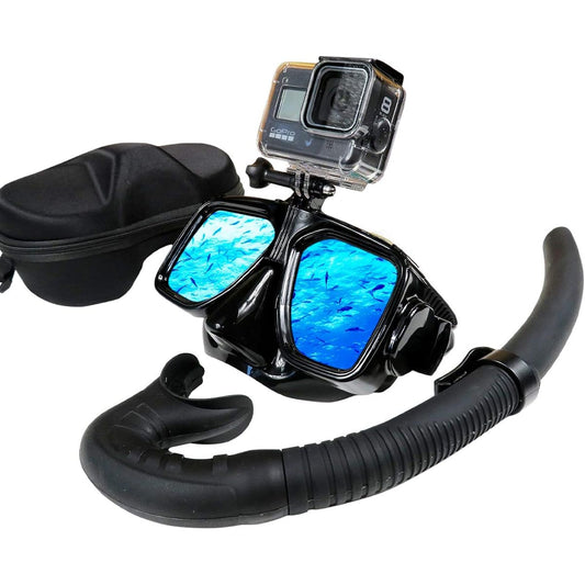 NoA camera mount included, diving mask & snorkel box included, fish prong, harpoon, diving photography, snorkeling, free diving, action camera photography, snorkeling, scuba spearfishing, GoPro