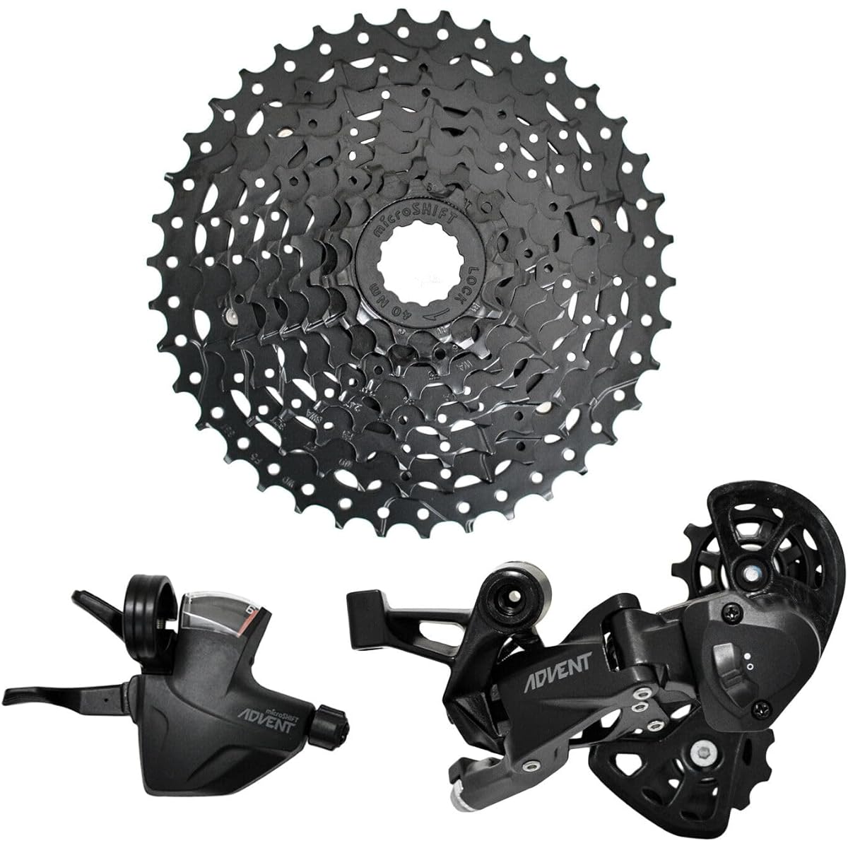microSHIFT ADVENT Super Short 1x9 Spd Groupset Real MTB Drivetrain for 20" Wheel
