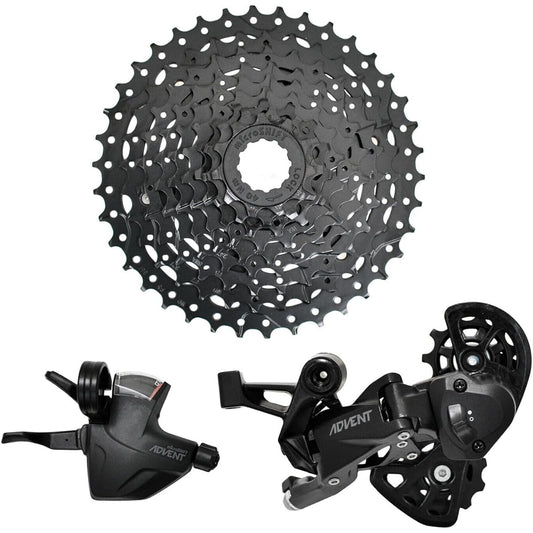 microSHIFT ADVENT Super Short 1x9 Spd Groupset Real MTB Drivetrain for 20" Wheel