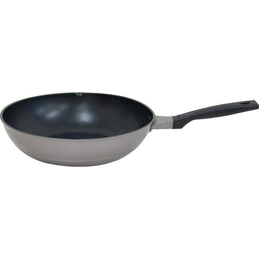 Urushiyama Metal Industry Stir-Fry Pot, Frying Pan, Deep 30cm, For Gas Fire Only, Teflon Platinum Plus Treatment, Made in Japan, Ryoga, PFOA Free