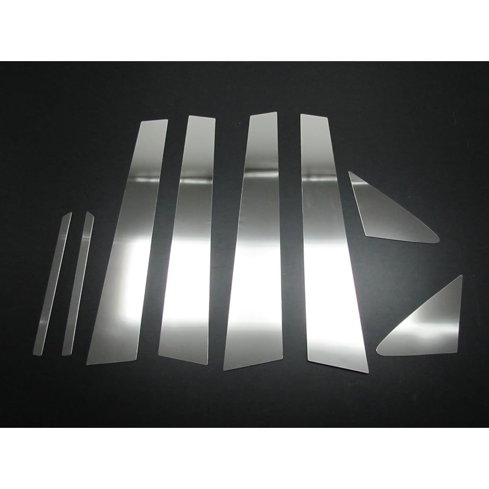 BRIGHTZ Crown 200 Super Mirror Stainless Plated Pillar Panel No Visor 8PC [PIL-SIL-179] GRS200 GRS201 GRS202 GRS203 GRS204 201 202 203 204 GRS Athlete Royal Saloon 6531