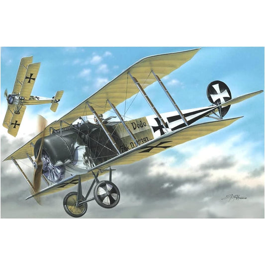 Special Hobby 1/32 Luftwaffe Fokker D.2 Biplane Fighter Black/Whitetail Plastic Model SH32065n