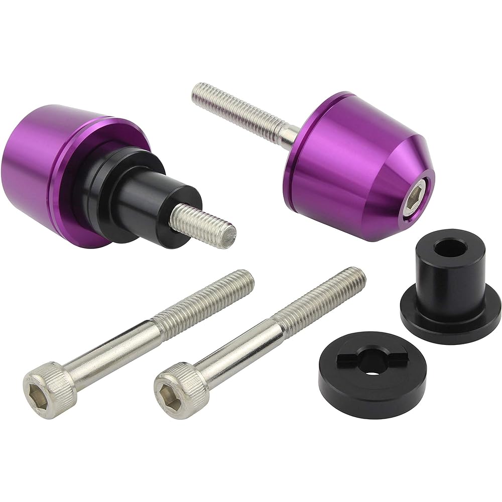 POSH Motorcycle Supplies Handlebar End Solid Bar End Kawasaki Genuine Handlebar M6 Type (Outer Diameter 29.mm) NINJA H2-SX and Others Blueberry 031189-05-10 Bar End Cap