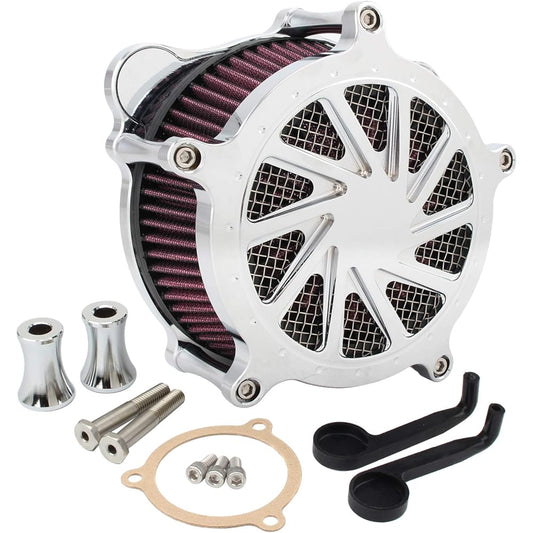 Motorcycle Air Filter Cleaner Intake System CNC Cut Aluminum for Touring Road King Street Glide Trike 08-2016 Softail Dyna FXDLS 2017 09001-0205-0225