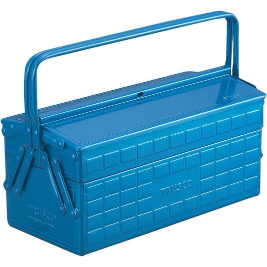 TRUSCO 2-tier tool box 350X160X260 Blue ST-3500-B