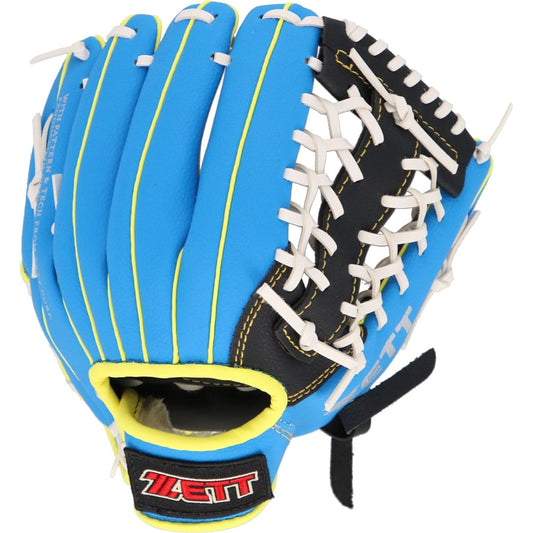 ZETT Catch Ball Gloves for Beginners with Shock Absorption Pad 10 inches 10.5 inches (for lower elementary school students)