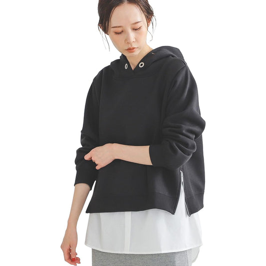 [Beams Heart] Women's Sweatshirt, Fleece Combination Hoodie