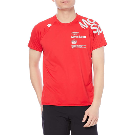 [DESCENTE] Short Sleeve Shirt T-Shirt Dry Transfer Sweat Absorbent Quick Drying Stretch Training MOVESPORT Men's DMMTJA52