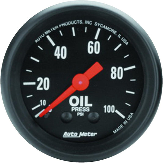 AUTO METER 2604 Z Series Mechanical Oil pressure meter 2-1/16 inch (52.4mm)