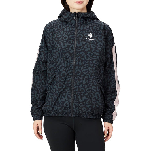 [Le Coq Sportif] Women's Windbreaker, Long Sleeve, Hooded, Nylon, Water Repellent, Training, Running, Gym