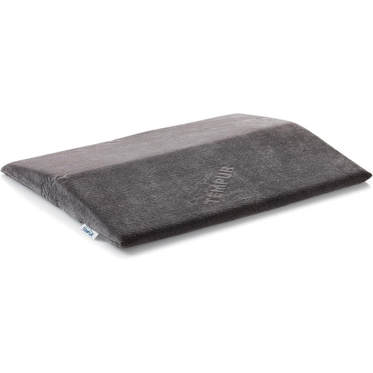 Tempur Cushion, Lumbar Pillow, Bed Back Support, Supports the burden on your back and lower back, Just place it under your lower back when sleeping, Thick in the center, fits your lower back, Gray, Approx. Width 70 x Depth 40 x Thickness 2~6 cm, Memory F