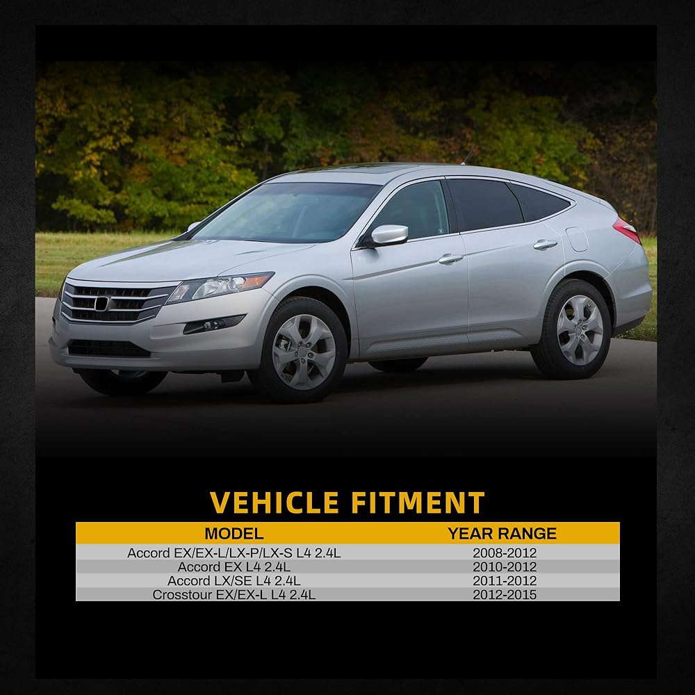 The radiator is compatible with the 2008-2012 Honda Code 2.4L L4. Compatible with 2012-2015 CROSSTOUR 2.4L L4 DWRD1078.