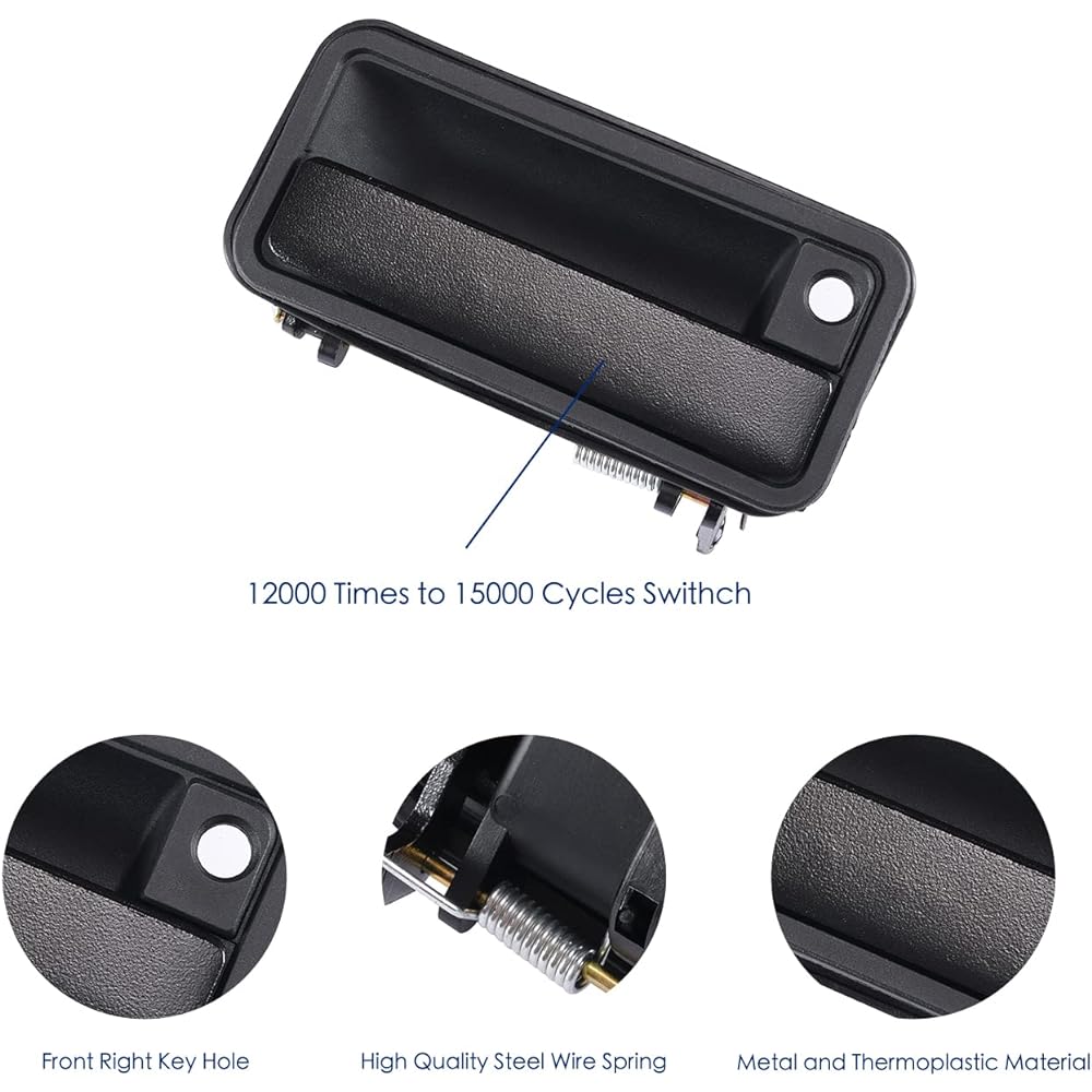 LCYOLADA Metal Exterior Door Handle 2 1988-2000 CHEVY GMC C1500 C3500 K2500 K2500 K2500 K3500 Tahoe Yukon Suburban Pickup 15742229 15742229 15742229