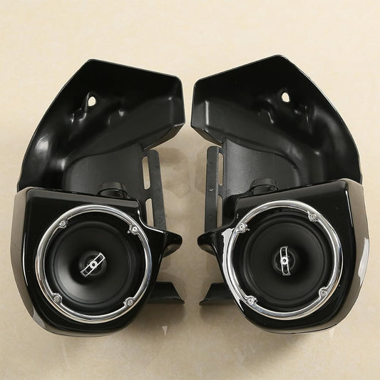 XFMT Lower Bent Leg Fairing W with 6.5" Speaker for Harley Touring 1983-2013 Road King Electra Street Glide Ultra Classic
