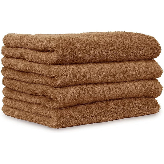 Iris Plaza 100% Cotton, Made in Japan, 1 Second Instant Absorption, Bath Towel, Set of 4, Firm to the Touch and Rub Your Body, For Men, Clean With Senshu Towel, Long Pile Including Air, Easy To Dry