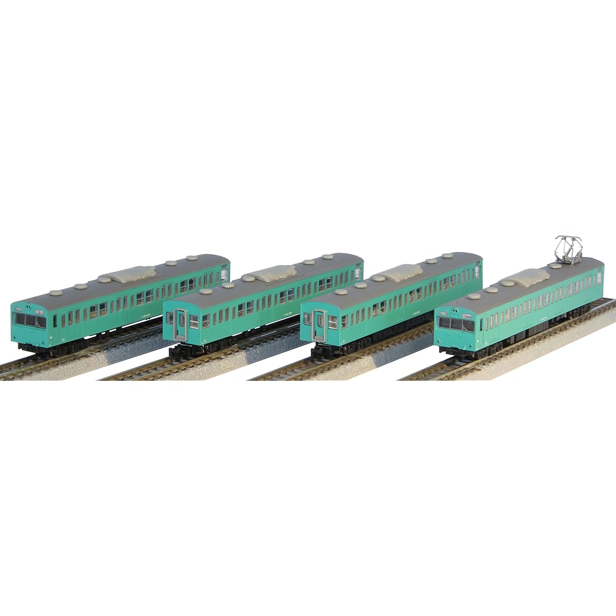 Rokuhan Z Gauge T022-9 JNR 103 Series Emerald Green Joban Line Type 4-Car Basic Set