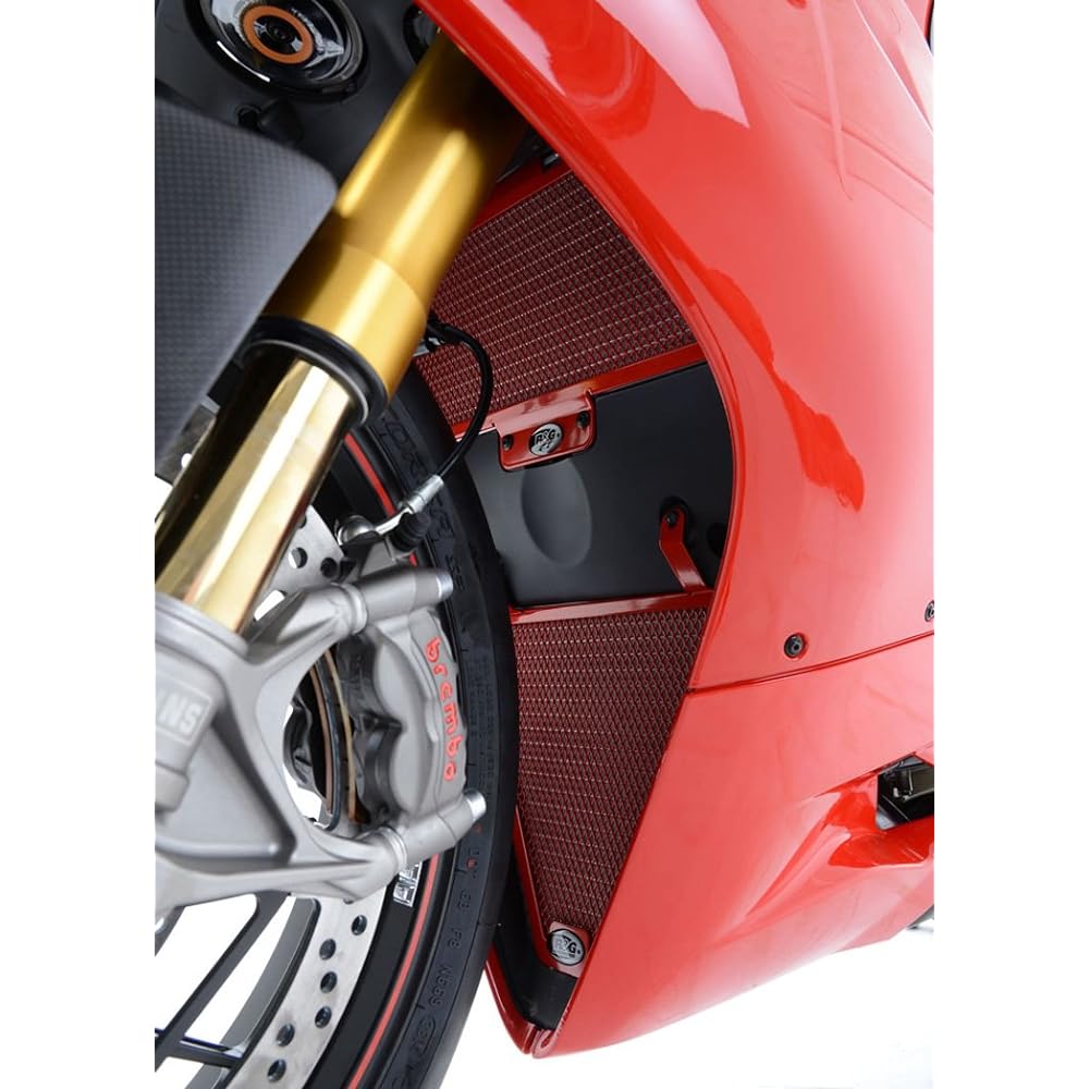 R&G Radiator Guard Aluminum Red 899Panigale(14/15), 959Panigale(16-), 1199Panigale(12-14), 1299Panigale(15-) RG-RAD0117RE