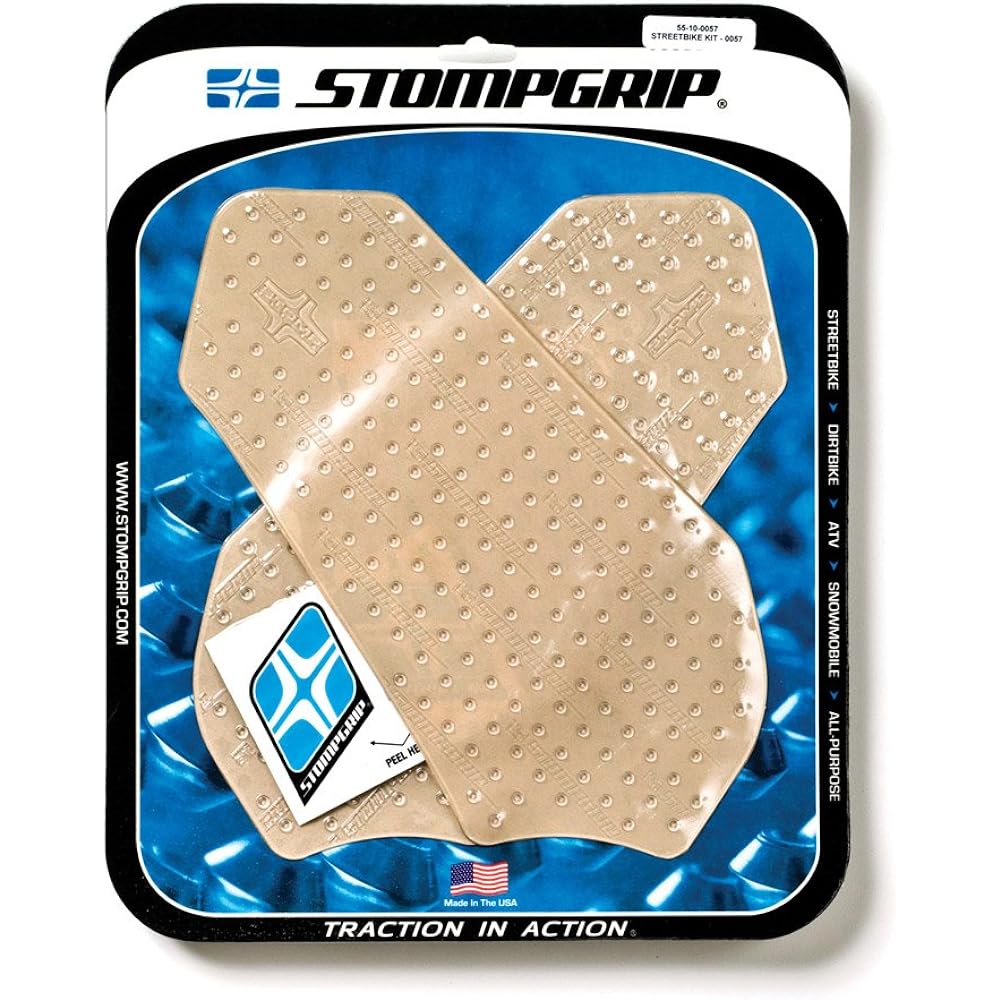 STOMPGRIP Traction Pad Tank Kit VOLCANO Clear GSX-R600(11-12) GSX-R750(11-12) 55-4011