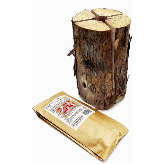 PEAKS&TREES Swedish Torch Bonfire Wood Candle Coniferous Wood Cedar Swedish Torch Feather Stick Kindling Material Solo Camp Bonfire Torch Firewood Log Natural Wood