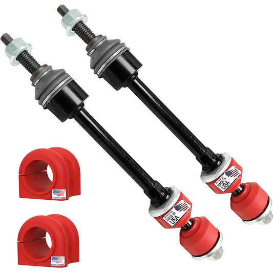 Suspension Dade Front Waver Link + Front Bushing 2WD 2002-2010 Compatible with Dodge Lamb 1500