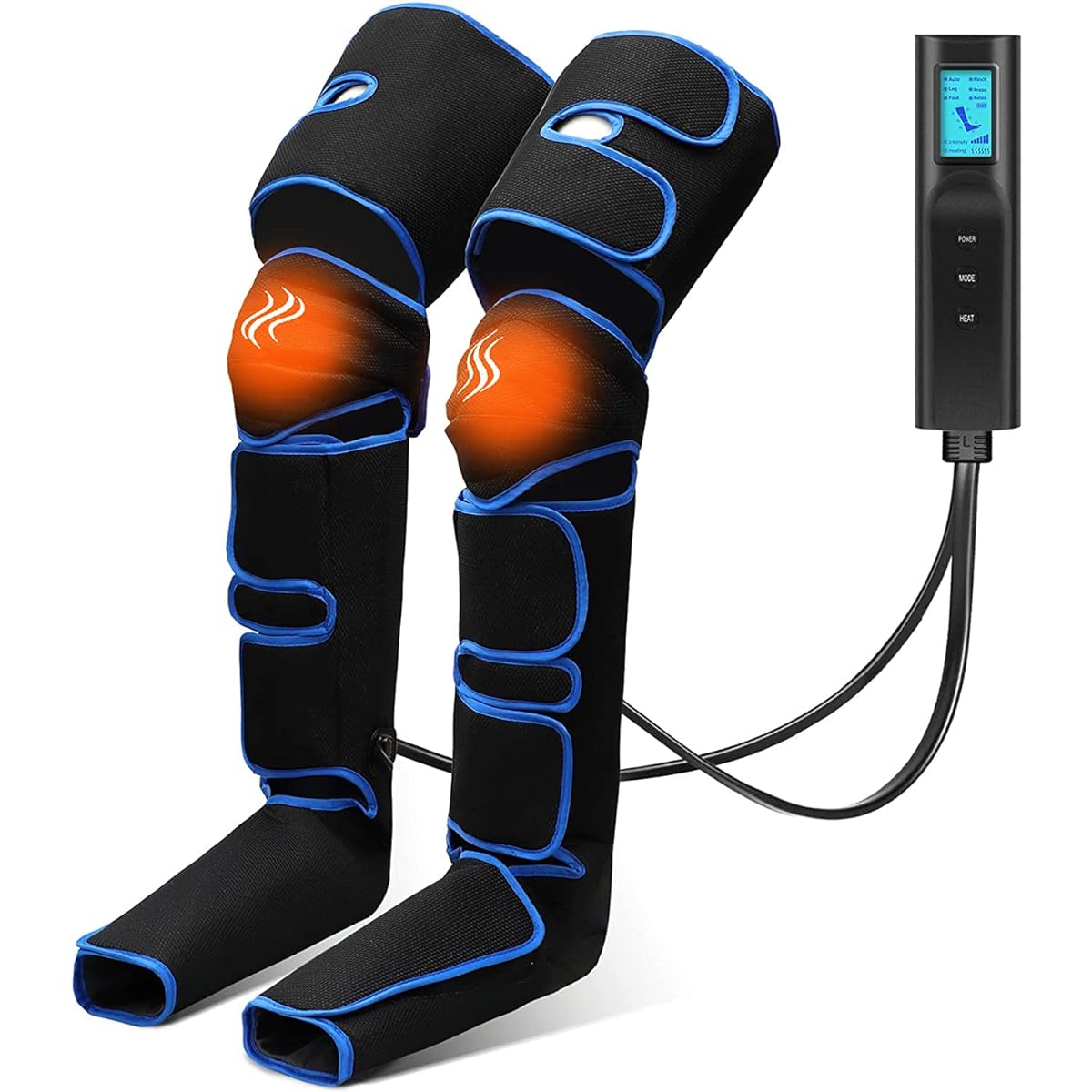 Foot care, rechargeable, for feet, calves, thighs, air pressure, built-in heating function, remote control operation, 6 courses/3 intensity levels, 20 minutes automatic off, wearable, home use, home care, Respect for the Aged Day, Mother's Day, women's g