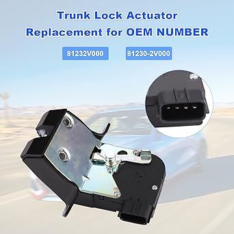 WMPHE Tranche Clutch Lock Lock Actor replacement 81230-2V000 Hyundai Velostar 1.6L V4 ENGIN 2012 2015 2016 2016 2016 2016 Tail Gate Tran Clatch Lock Actuator Motor Part