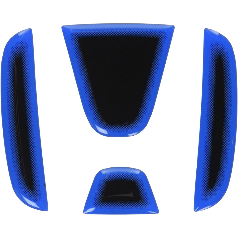 SILKBLAZE Heat Blue Emblem Sheet Fit GE/Fit GK/Vezel Black Base HBO-H11BK