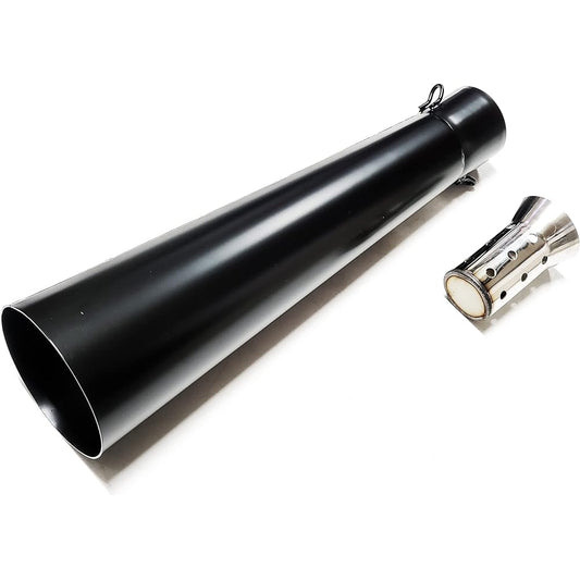 W4-7NEWBK* Outlet Special Price NEW Explosive Tube Megaphone Muffler with Inner Silencer 50.8φ General Purpose Megaphone (Gloss Black)