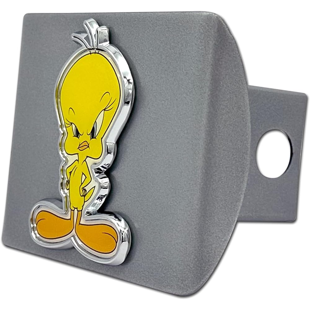 LOONEY TUNES Two tea Bird eraser chrome auto hitch cover