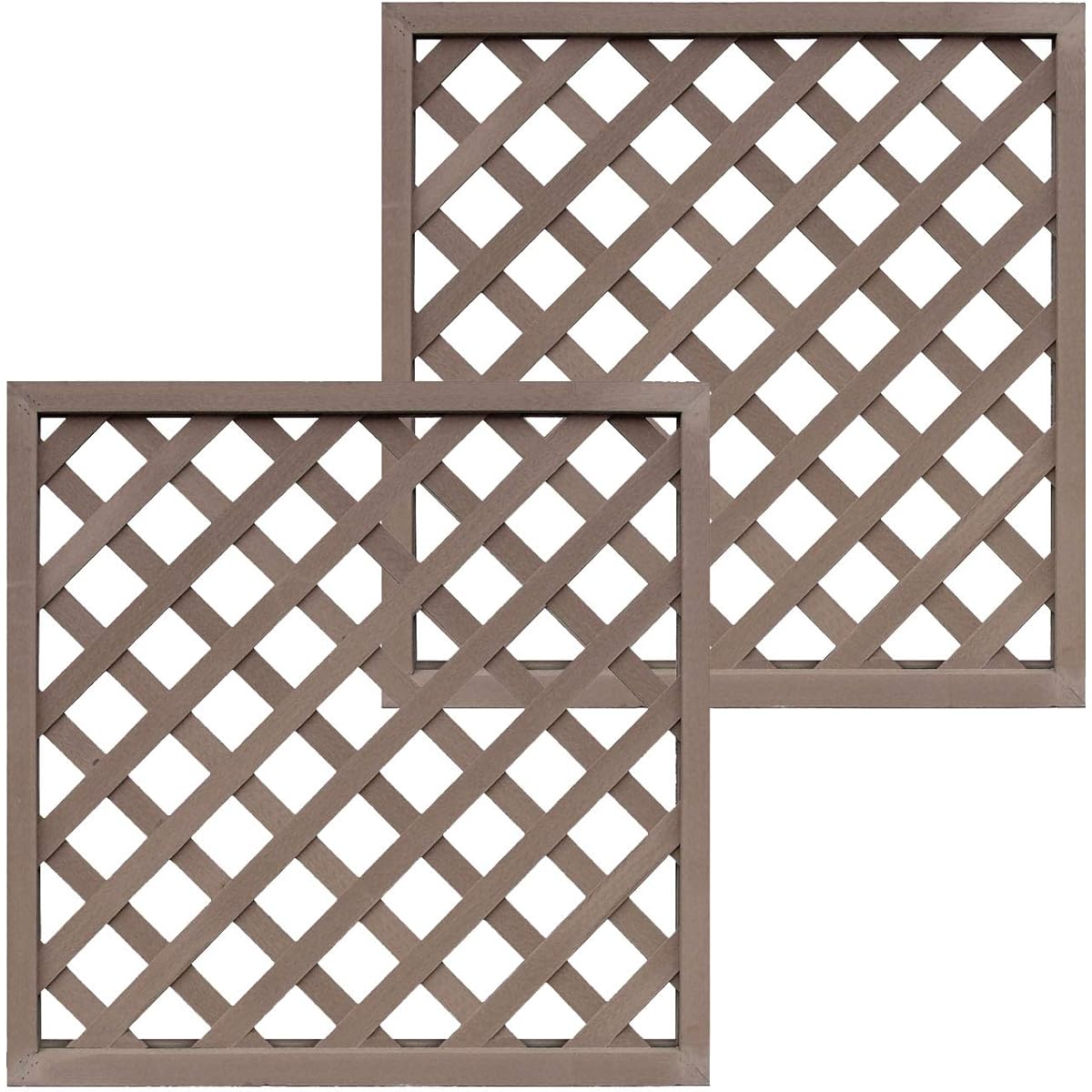 igarden iwood lattice lattice dark brown H90cm x W90cm set of 2 X9090D-02