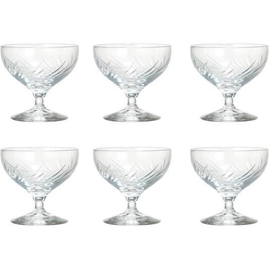 Toyo Sasaki Sorbet Trough Dishwasher Safe Made in Japan 135ml Unbreakable 6 Pieces 30G67HS-E101