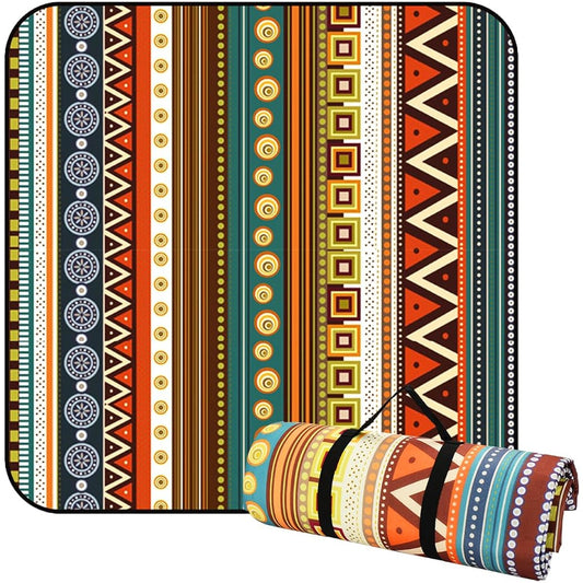 Outdoor Mat Leisure Sheet, Large, Thick, Moisture Proof, Cotton, Persian Style, Sandy Beach, Sports Day, Indoor/Outdoor