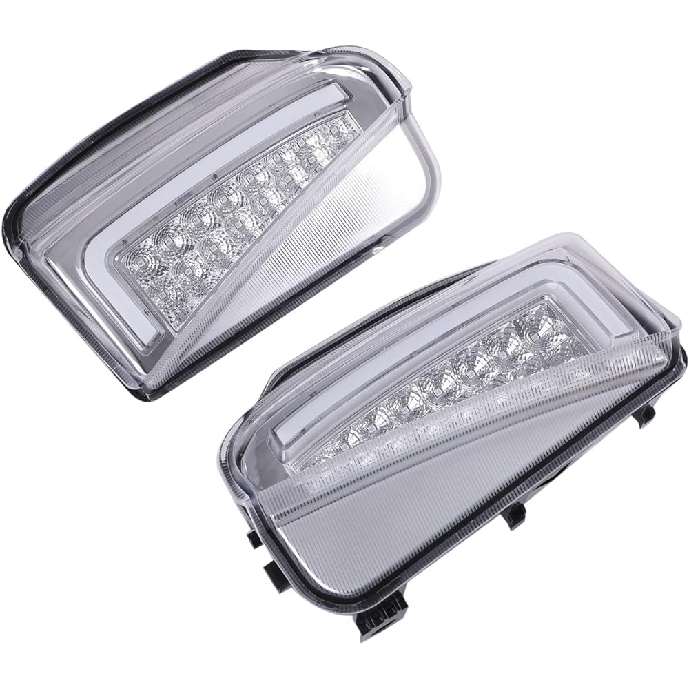 Toyota Prius ZVW30 Series Late Daylight LED Fiber Equipped Front Bumper Turn Signal Left and Right Set White Amber Light Clear Lens Smoke Lens Various General Purpose External Products (Clear Lens)