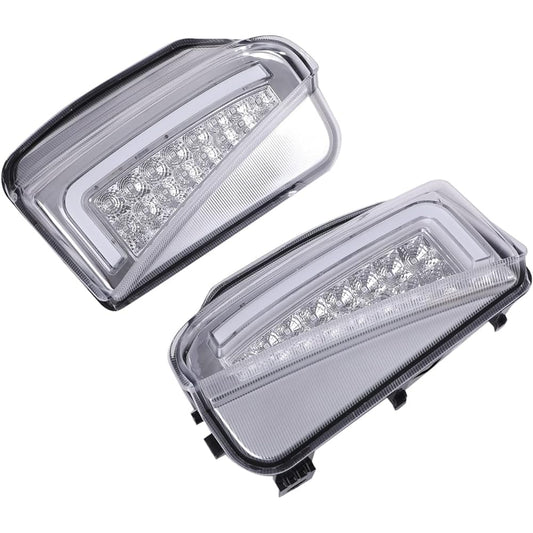 Toyota Prius ZVW30 Series Late Daylight LED Fiber Equipped Front Bumper Turn Signal Left and Right Set White Amber Light Clear Lens Smoke Lens Various General Purpose External Products (Clear Lens)