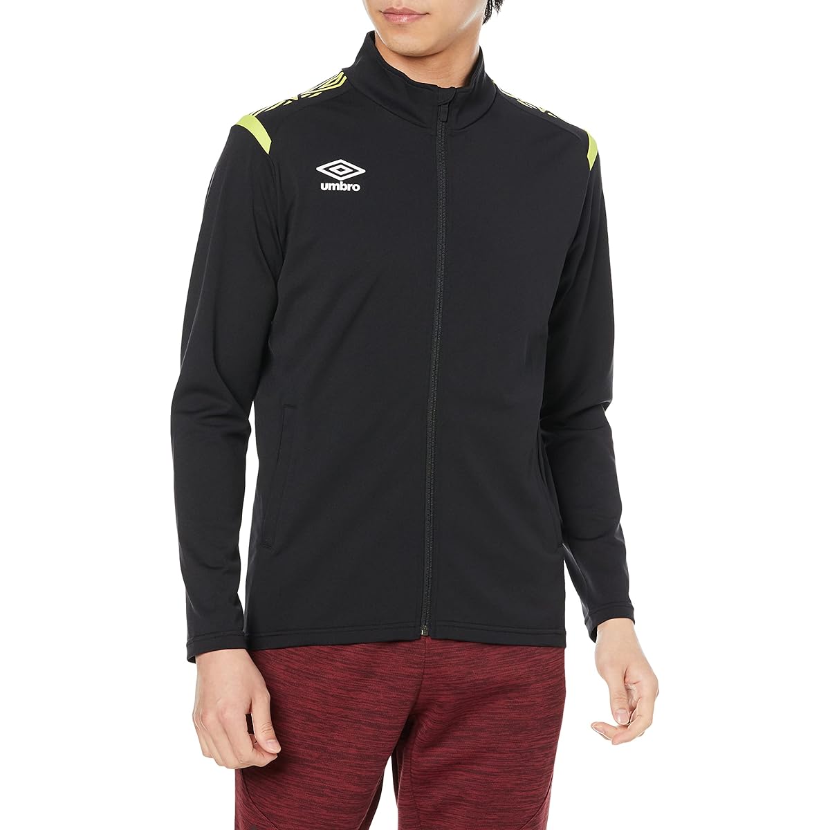 [Umbro] Soccer Jersey, Long Sleeve, Zipper, Sweat Absorbent, Stretch, Windproof, Lightweight, Practice, Club Activities, Team Training, Standard, Unisex, Available in 10 Colors