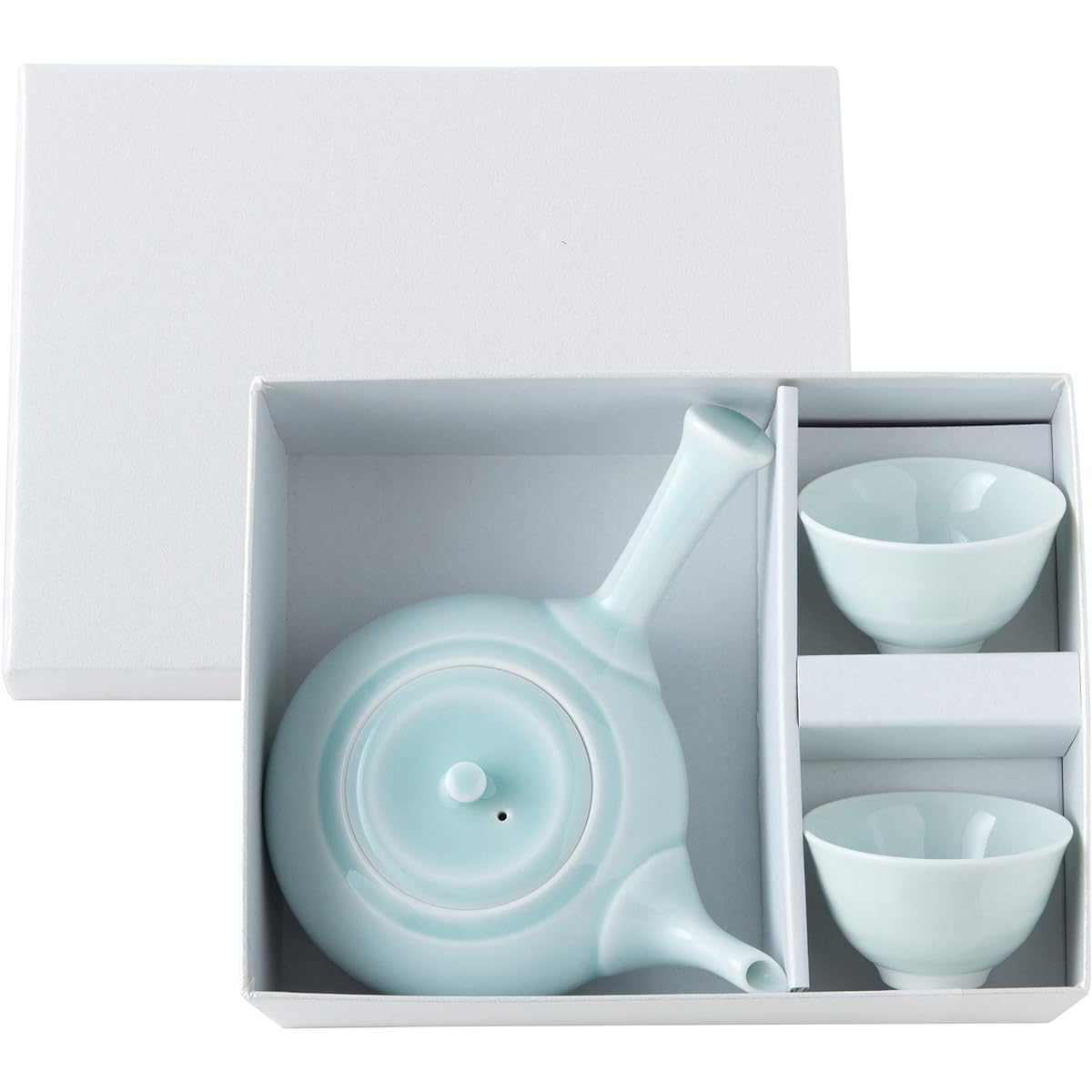 Hasami ware celadon teapot and hot water set (in gift box) 11439