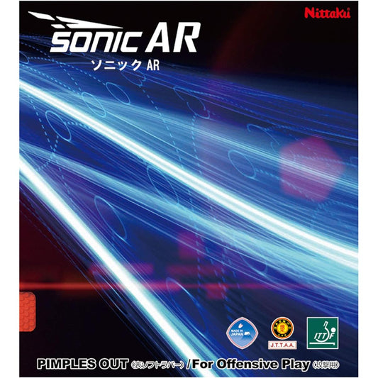 Nittaku Table Tennis Rubber Sonic AR Table Soft Energy Intensive (Speed) Black MAX NR8585