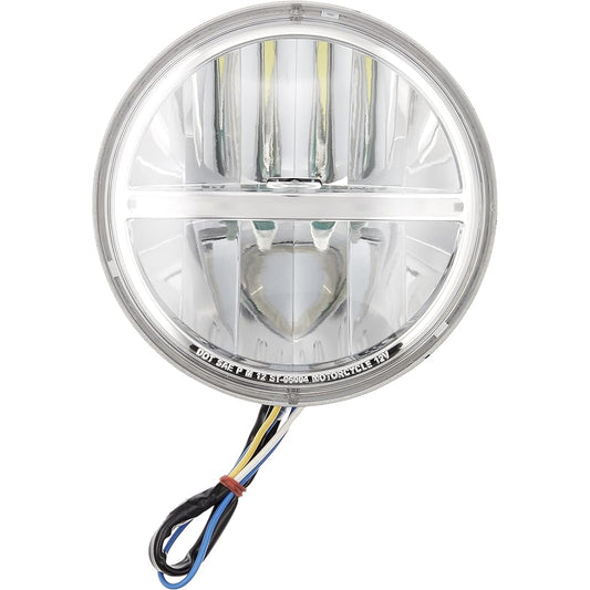 Kijima Motorcycle Bike Parts Headlight Unit for 6 Inch Bates (5-3/4 Inch) LED 12V10/6W Sportster Series 217-6142