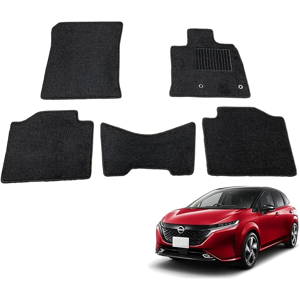 Phenice Camat Floor Mat Domestic Production (Nissan Aura Aura FE13) Black non -slip shape car mats (car supplies specialty store)