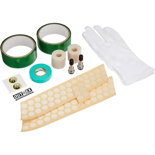 Outex Clear-Tubeless Kit Harley Davidson FLSTC/FLSTS/FLSTSC/FLHRCI/FLSTN/Sportster 48 XL1200X Front and Rear Set