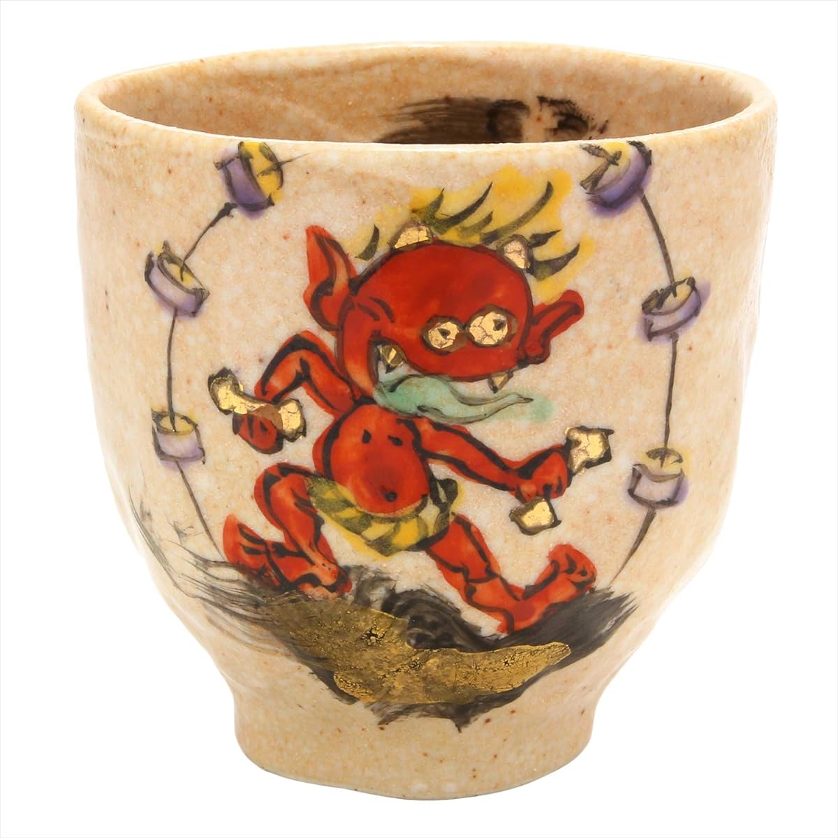Utsuwa Roan Mino Ware Hitori Wada Tea Cup Raijin Presentation Box 105-0017