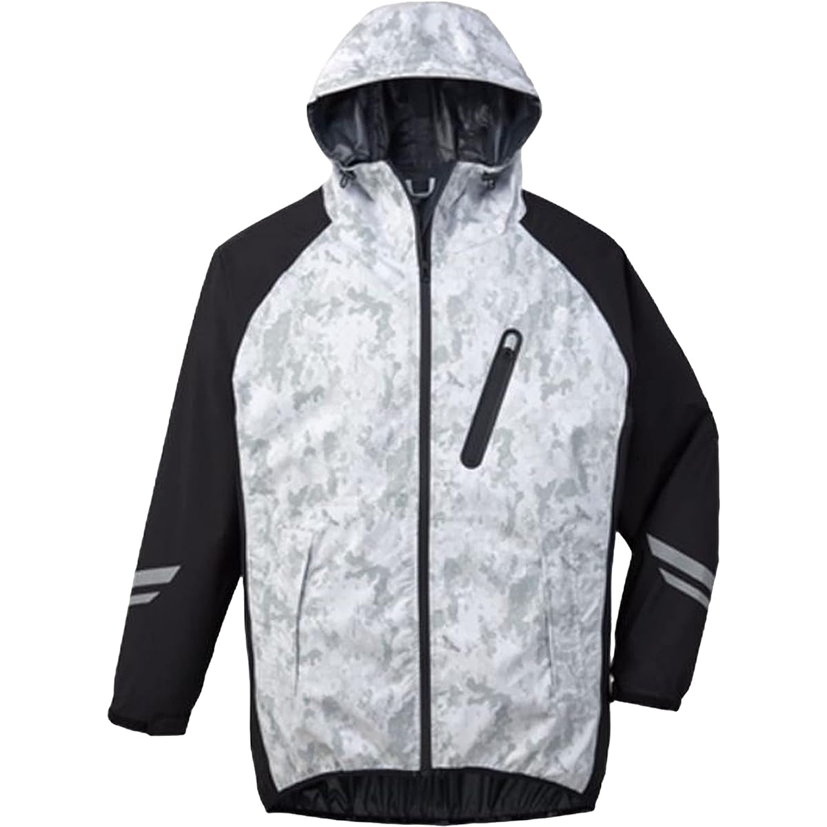 Jichodo Rain Suit Field Message Top and Bottom Set 83007 Silver Camouflage EL